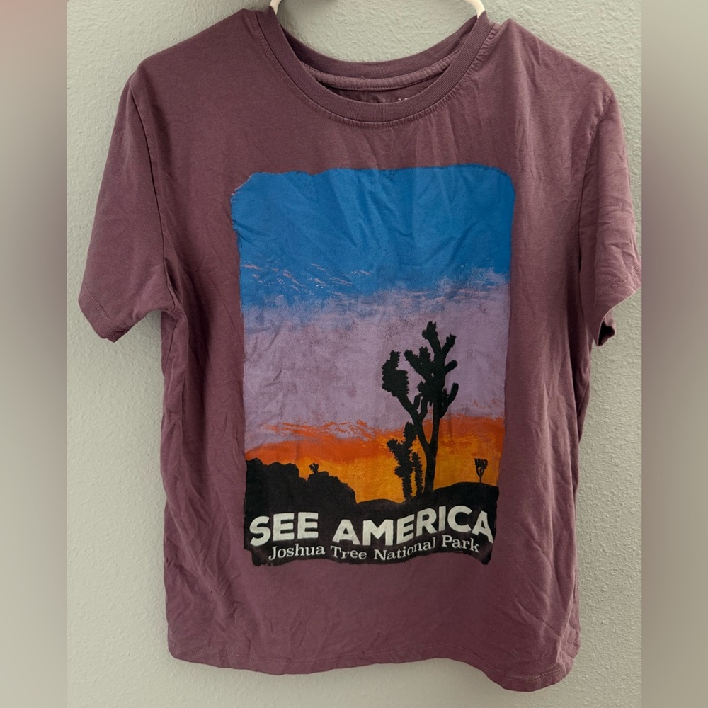 Joshua Tree National Park Graphic T-Shirt Creative Action Network Size Large
